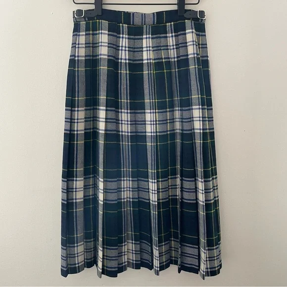 Edinburgh Woollen Mill tartan plaid pleated kilt skirt - Picture 2 of 6